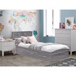 Pemberley Row Manufactured Wood Gray Twin Captains Bed Rectangular Assembly Required