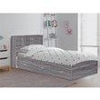 Pemberley Row Manufactured Wood Gray Twin Captains Bed Rectangular Assembly Required