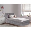 Pemberley Row Manufactured Wood Gray Twin Captains Bed Rectangular Assembly Required