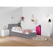Pemberley Row Manufactured Wood Gray Twin Captains Bed Rectangular Assembly Required