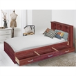 Pemberley Row Manufactured Wood Mahogany Twin Captains Bed Rectangular  Assembled