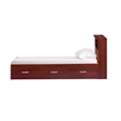Pemberley Row Manufactured Wood Mahogany Twin Captains Bed Rectangular  Assembled