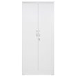 Pemberly Row Two Doors Modern Wood Armoire Wardrobe Cabinet in White