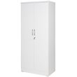 Pemberly Row Two Doors Modern Wood Armoire Wardrobe Cabinet in White