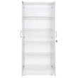 Pemberly Row Two Doors Modern Wood Armoire Wardrobe Cabinet in White