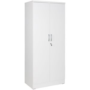 pemberly row contemporary/modern wood two door armoire wardrobe cabinet