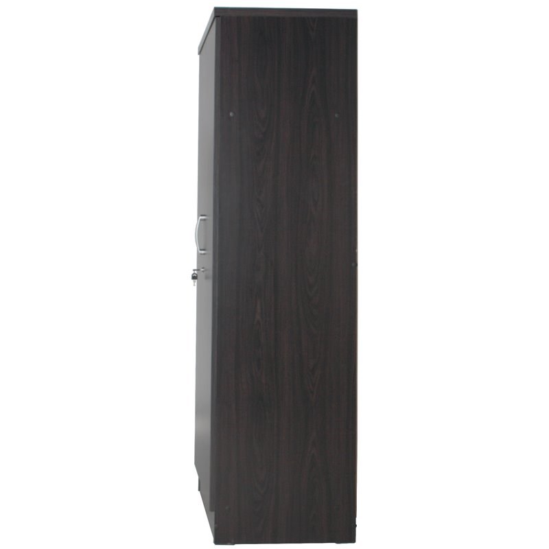 Pemberley Row Laminated Engineered Wood Tobacco Armoire Rectangular Stain Resistant 72