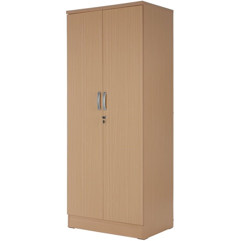 Pemberley Row Engineered Wood Maple Wardrobe Cabinet Rectangular 72