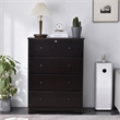 Pemberly Row Solid Pine Wood Tobacco Dresser Rectangular 44.5