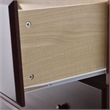 Pemberly Row Modern 4-Drawer Solid Pine Wood Chest Dresser in Mahogany