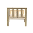 Pemberly Row Modern Solid Wood Platform Pine Twin Bed in Natural