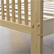 Pemberly Row Modern Solid Wood Platform Pine Twin Bed in Natural