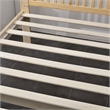 Pemberly Row Modern Solid Wood Platform Pine Twin Bed in Natural