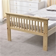 Pemberly Row Modern Solid Wood Platform Pine Twin Bed in Natural