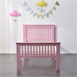 Pemberly Row Modern Solid Wood Platform Pine Twin Bed in Pink