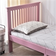 Pemberly Row Modern Solid Wood Platform Pine Twin Bed in Pink