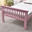 Pemberly Row Modern Solid Wood Platform Pine Twin Bed in Pink