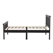 Pemberly Row Modern Solid Wood Platform Pine Twin Bed in Tobacco