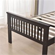 Pemberly Row Modern Solid Wood Platform Pine Twin Bed in Tobacco