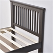 Pemberly Row Modern Solid Wood Platform Pine Twin Bed in Tobacco
