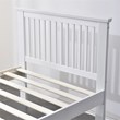 Pemberly Row Modern Solid Wood Platform Pine Twin Bed in White