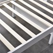 Pemberly Row Modern Solid Wood Platform Pine Twin Bed in White