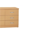 Pemberly Row Modern 6 Drawer Engineered Wood Bedroom Dresser in Beech