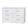 Pemberly Row Modern 6 Drawer Engineered Wood Bedroom Dresser in White