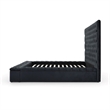 Pemberley Row Velvet Black Platform Bed Rectangular Storage 66