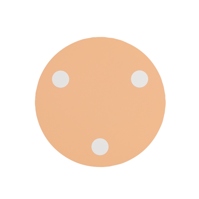 Pemberly Row Modern Wood Side Table in Orange