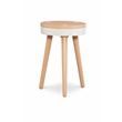 Pemberly Row Modern Wood Side Table in Orange