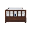Pemberly Row Contemporary Pine Wood Daybed in Espresso
