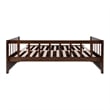Pemberly Row Contemporary Pine Wood Daybed in Espresso