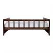 Pemberly Row Contemporary Pine Wood Daybed in Espresso