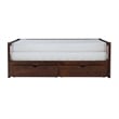 Pemberly Row Contemporary Pine Wood Daybed in Espresso