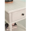 Pemberly Row Transitional Solid Wood Side Table in White