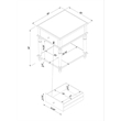 Pemberly Row Transitional Solid Wood Side Table in White