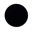 Pemberly Row Contemporary Round Wood Accent Table in Black