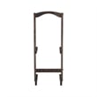 Pemberly Row Transitional Five Piece Wood Tray Table Set in Gray