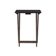 Pemberly Row Transitional Five Piece Wood Tray Table Set in Gray