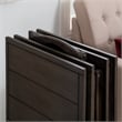 Pemberly Row Transitional Five Piece Wood Tray Table Set in Gray