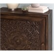 Pemberly Row Traditional Wood Accent Cabinet in Dark Brown