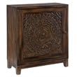 Pemberly Row Traditional Wood Accent Cabinet in Dark Brown