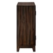 Pemberly Row Traditional Wood Accent Cabinet in Dark Brown