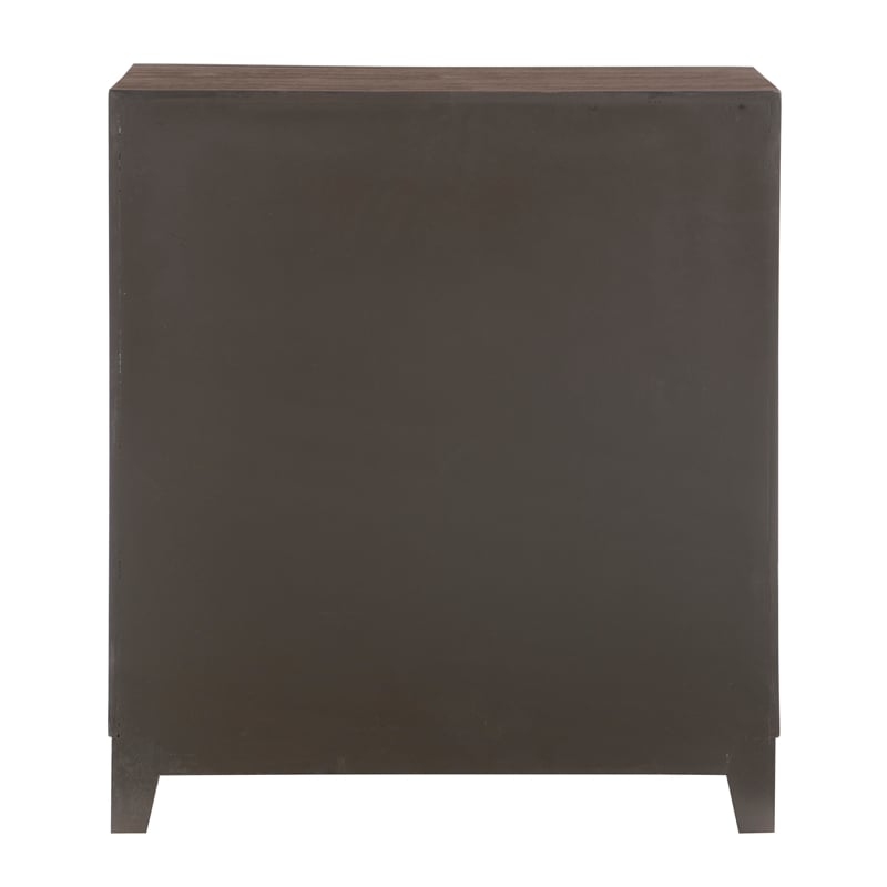 Pemberly Row Traditional Wood Accent Cabinet in Dark Brown