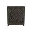 Pemberly Row Transitional Veneer Wood Accent Cabinet in Dark Gray