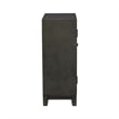 Pemberly Row Transitional Veneer Wood Accent Cabinet in Dark Gray