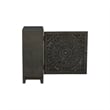 Pemberly Row Transitional Veneer Wood Accent Cabinet in Dark Gray