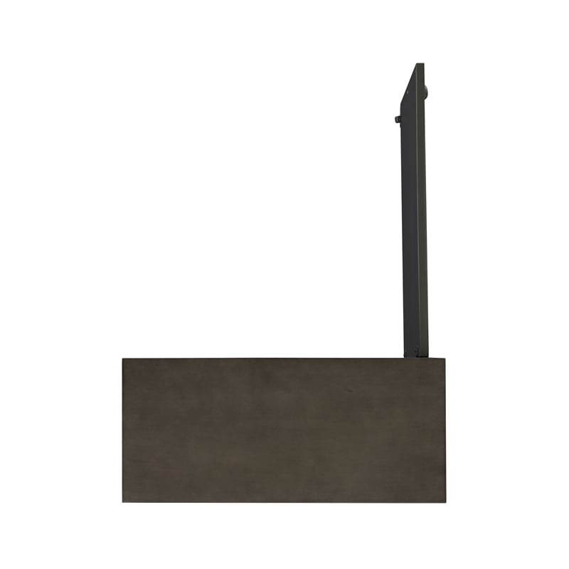 Pemberly Row Transitional Veneer Wood Accent Cabinet in Dark Gray