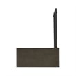 Pemberly Row Transitional Veneer Wood Accent Cabinet in Dark Gray